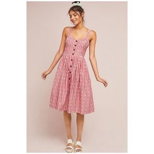 Anthropologie Maeve Hudson retro midi dress 12